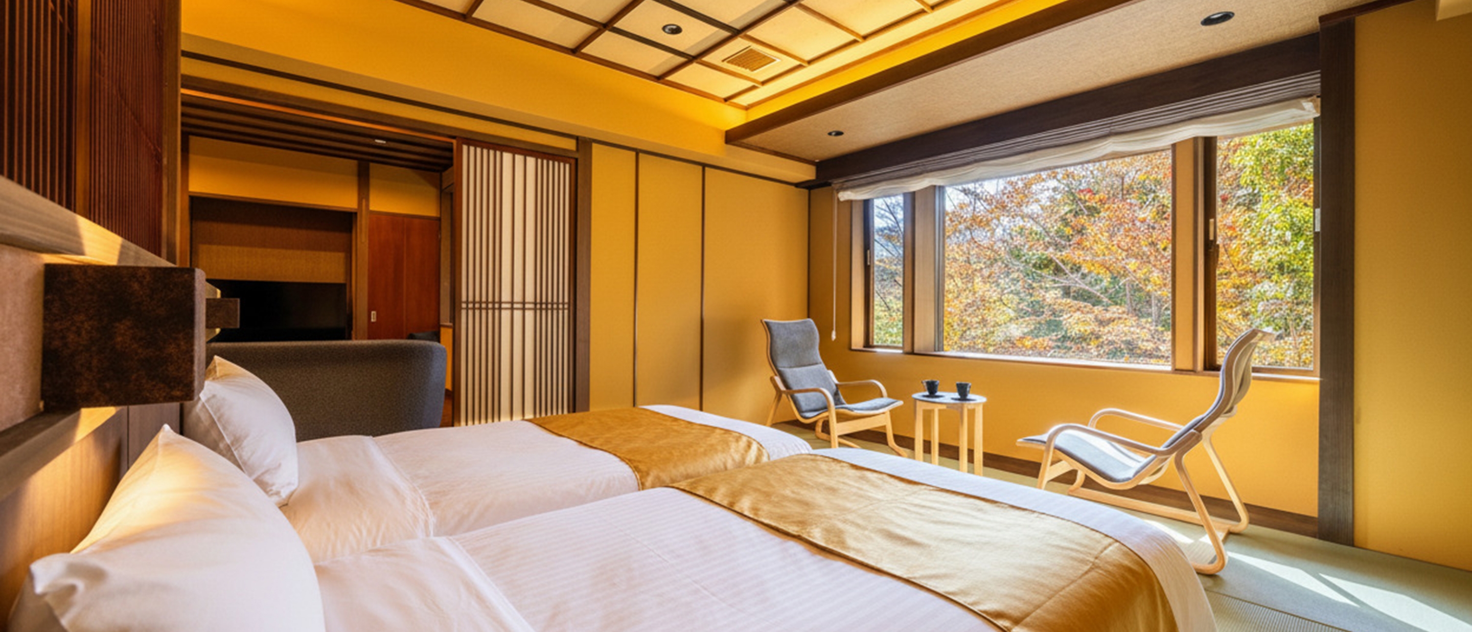 和モダンスイートで過ごす極上のひととき