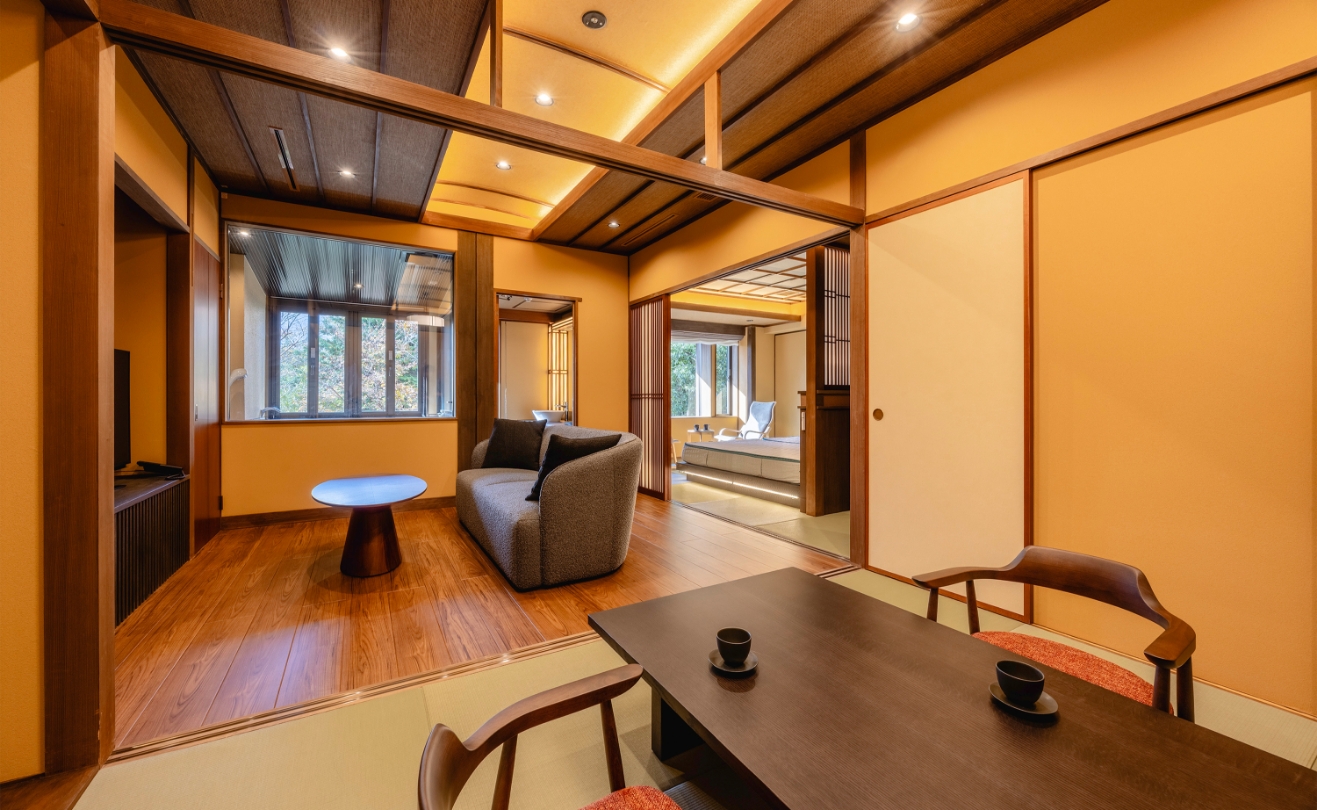 和モダンスイートで過ごす極上のひととき